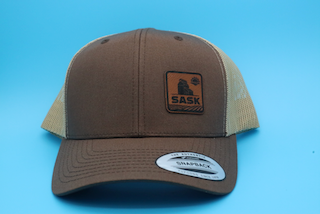 Saskatchewan Leather Patch Cap - Square