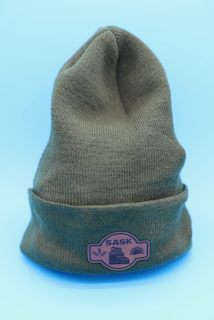 Saskatchewan Inspired - Toque with Leatherette Patch