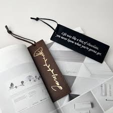 Custom Leather Bookmark