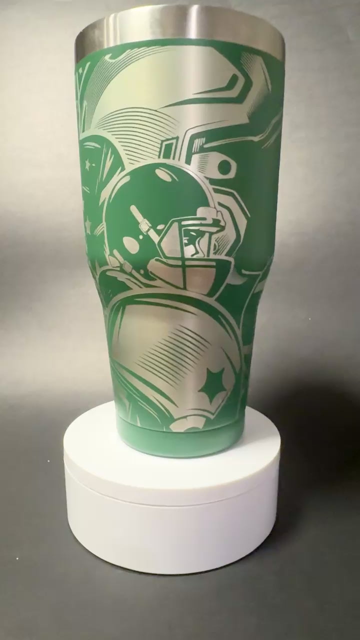 20oz Football Tumbler