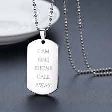 Custom Stainless Steel Military Dog Tag